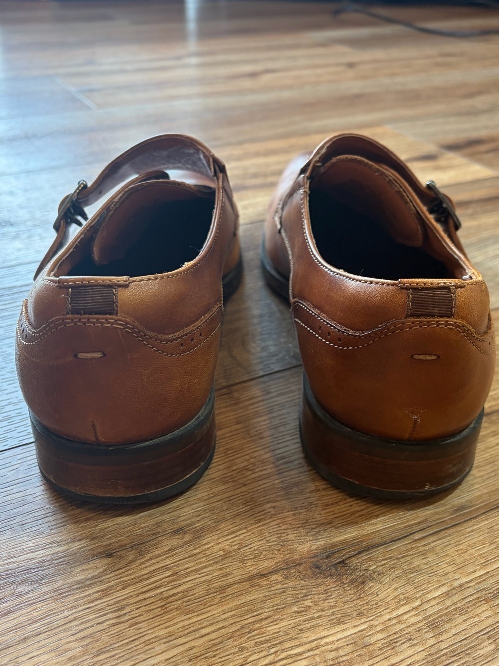 Florsheim Sorrento monk strap classic warm leather Dapper shoes - Picture 6 of 12